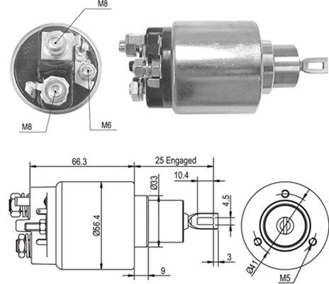 MAGNETI MARELLI solenoidinis jungiklis, starteris 940113050466